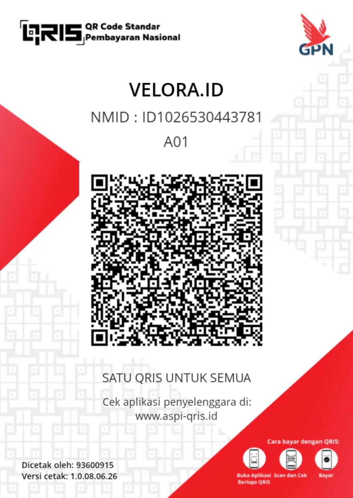 QRIS Velora.id